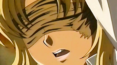 Tied up blonde can't move and guy don't know what to do