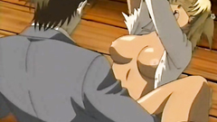 Bondaged babe gets deeply fucked in her mouth and pussy