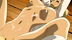 Bondaged babe gets deeply fucked in her mouth and pussy