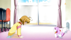 Lovely and petite girl and her young friends