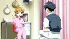 Little schoolgirls in erotic hentai cartoon