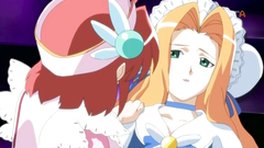 Monsters, wizards, sexy schoolgirls in anime cartoon