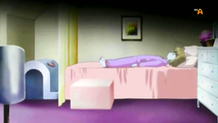 Monsters, wizards, sexy schoolgirls in anime cartoon