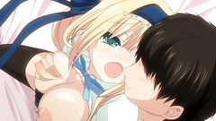 Busty blonde teen gets fucked from behind