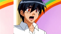 Redhead teen tastes cock on the restroom's floor