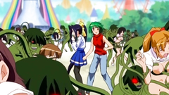 Zombie monsters wanna fuck human chicks