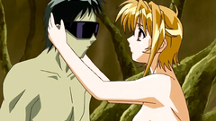 Naked girl outdoor fucked in doggy style position