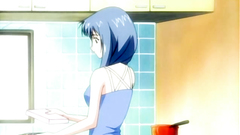 Sexy and innocent-looking girls in hentai cartoon