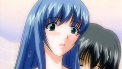 Sexy and innocent-looking girls in hentai cartoon