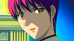 Young girl with blue hair shows her sex skills