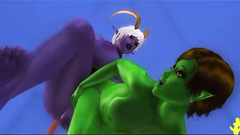 Best fantasy 3d threesome fuck you've ever seen!