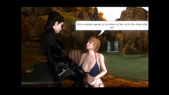 She goes on her knees and sucks that big cock