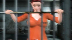 Redhead babe with big cock fucks another redhead slut