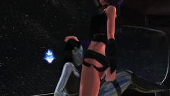 Space fuck with futanari chicks on the spaceship