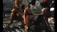 Fantasy fuck between busty babes with big cocks