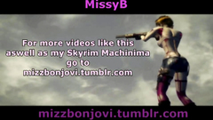 Missy B and her naked friend with tits and cock