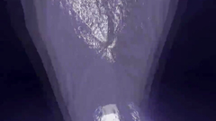 Purple-skinned babe with giant cock touches herself