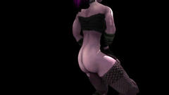 This night elf babe has a really big dick