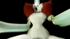 3D video clip for the futanari sex and big tits lovers