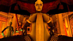 This night elf has a really massive dick and tits