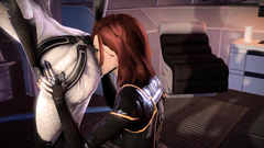 Futuristic banging from behind in futanari toon