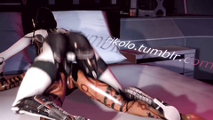 Robot babe fucks her lover on the spaceship