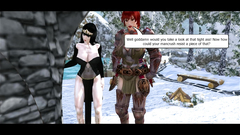 Threesome outdoor shemale fuck in 3d cartoon