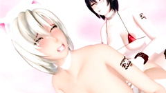 Two sweet shemale babes love to suck and fuck big cocks