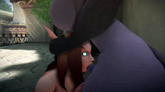 World of Warcraft shemale fuck around the corner
