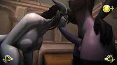 Hor babes from World of Warcraft fuck each other
