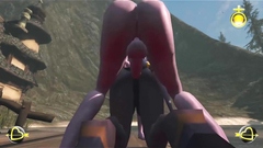 Outdoor fuck between horny night elves