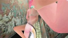 Hardcore 3d fuck on the toilet - futanari toon