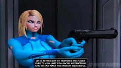 Futanari fuck on the space ship in 3d cartoon