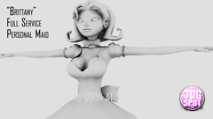 This maid doll is a beautiful project in 3D