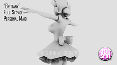 This maid doll is a beautiful project in 3D