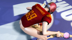 Big breasted redhead girl fucked by football player