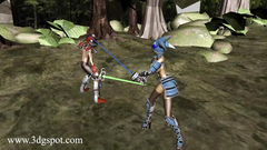 Outdoor fantasy fuck with big titted girl