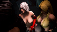 Big breasted 3D babes knows what to do with cock