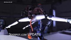 Futuristic monster fuck between robots and aliens
