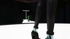 Alien robot fucks with male guy in 3d cartoon