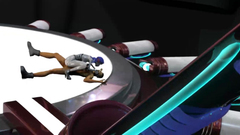 Alien robot fucks with male guy in 3d cartoon