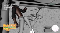 Skinny chick with long legs and big tits rides dude