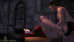 Big breasted brunette girl gets penetrated from behind