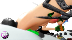 Horny snowman bangs naked slutty 3d babe