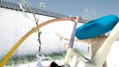 Skinny 3d babe outdoor fucked really hard