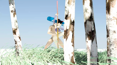 Skinny 3d babe outdoor fucked really hard