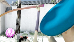 Skinny 3d babe outdoor fucked really hard