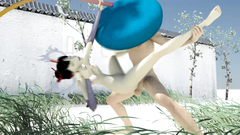 Skinny 3d babe outdoor fucked really hard