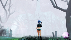 Ghost fucks sexy 3d babe on the cemetery