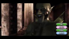 Female chick gets drilled in all holes by 2 monsters